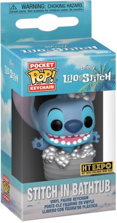 Figurine Funko Pop Lilo et Stitch [Disney] Stitch dans la baignoire - Porte-clés