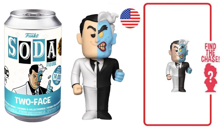 Figurine Funko Soda DC Comics Double-Face (Canette Bleue)