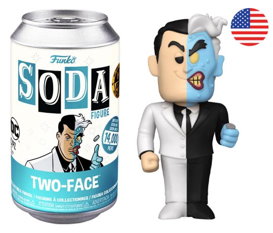 Figurine Funko Soda DC Comics Double-Face (Canette Bleue)