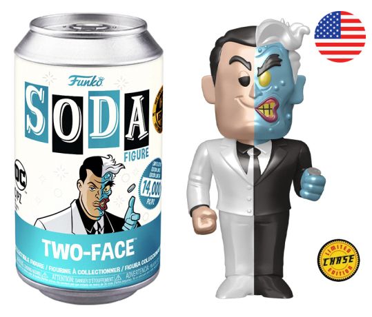 Figurine Funko Soda DC Comics Double-Face (Canette Bleue) [Chase]
