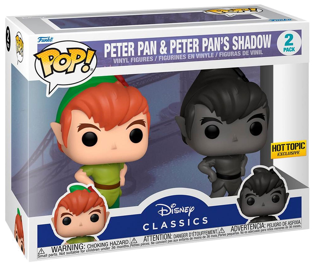 Figurine Pop Disney Classics pas cher : Peter Pan et son ombre - Pack