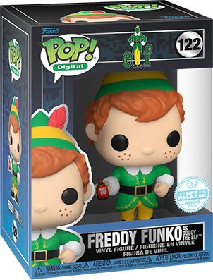 Figurine Funko Pop Elfe #122 Freddy Funko en Buddy l'Elfe - Digital Pop