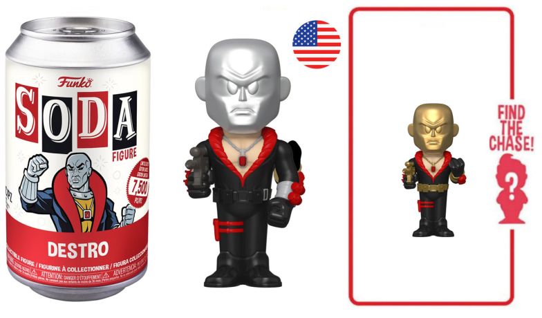 Figurine Funko Soda Hasbro G.I. Joe Destro (Canette Rouge)