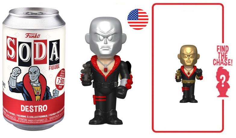 Figurine Funko Soda Hasbro G.I. Joe Destro (Canette Rouge)