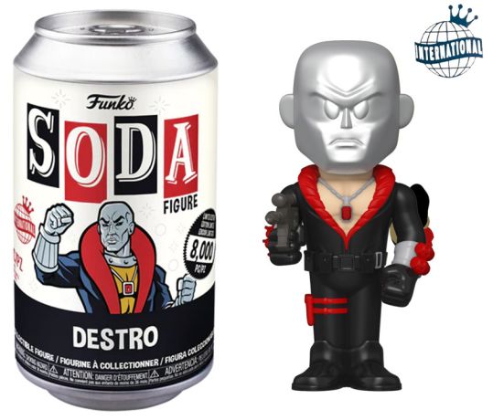 Figurine Funko Soda Hasbro G.I. Joe Destro (Canette Noire)