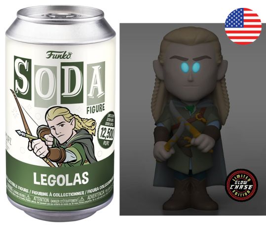 Figurine Funko Soda Le Seigneur des Anneaux Legolas (Canette Verte) [Chase]