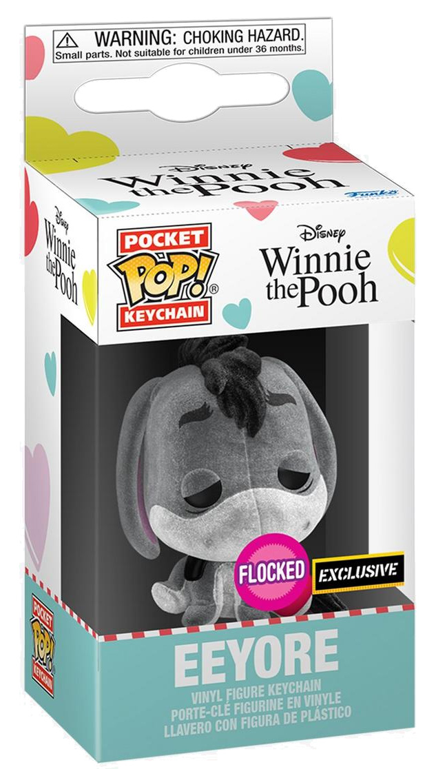 Figurine Pop Winnie l'Ourson [Disney] pas cher : Bourriquet (Flocked) -  Porte-clés