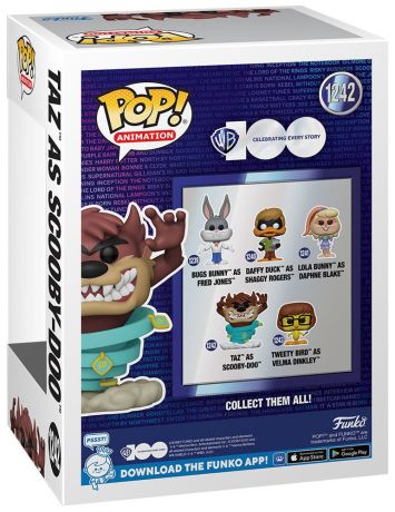 Figurine Funko Pop Warner Bros 100 ans #1242 Taz en Scooby-Doo