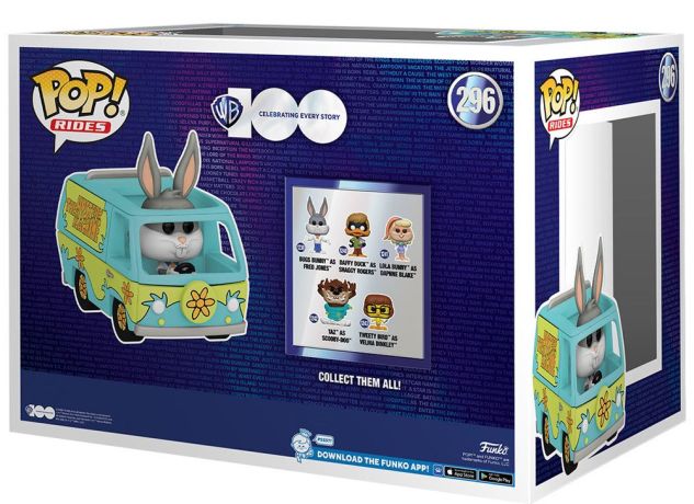 Figurine Funko Pop Warner Bros 100 ans #296 Mystery Machine avec Bugs Bunny