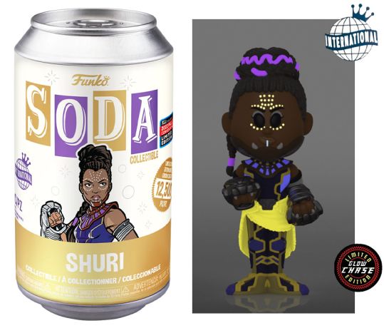 Figurine Funko Soda Black Panther [Marvel] Shuri (Canette Jaune) [Chase]