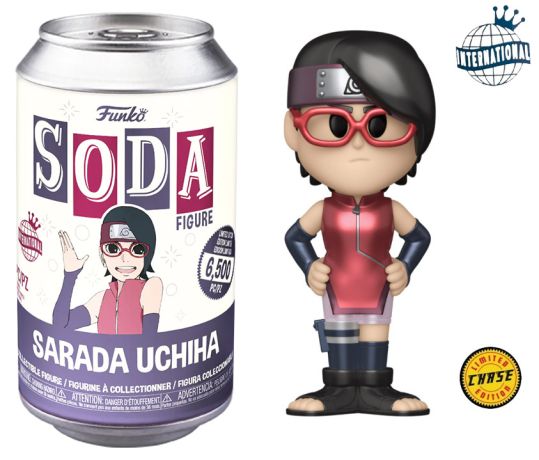 Figurine Funko Soda Boruto: Naruto Next Generations Sarada Uchiwa (Canette Violette) [Chase]