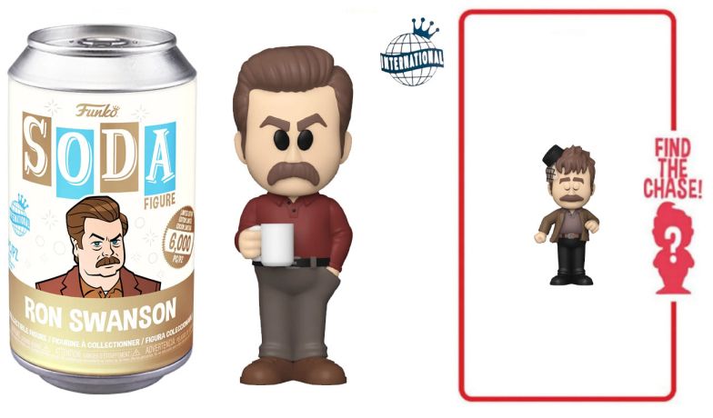 Figurine Funko Soda Parcs et Loisirs Ron Swanson (Canette Marron)