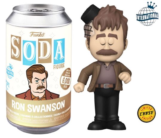 Figurine Funko Soda Parcs et Loisirs Ron Swanson (Canette Marron) [Chase]