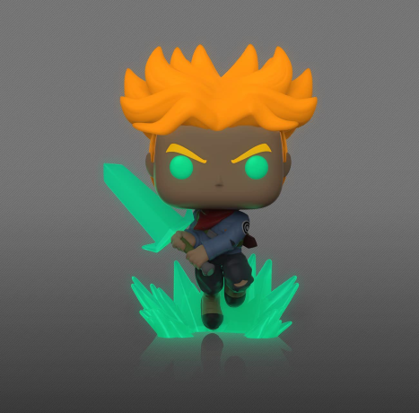 Figurine Funko Pop Dragon Ball Super #1281 Super Saiyan Trunks avec l'épée de l'espoir - Glow in the Dark