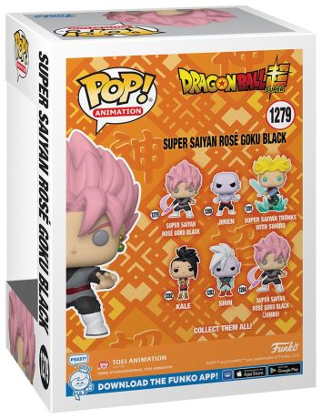 Figurine Funko Pop Dragon Ball #1279 Super Saiyan Rosé Black Goku - Glow in the Dark