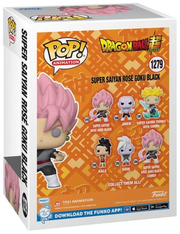 Figurine Funko Pop Dragon Ball Super #1279 Super Saiyan Rosé Black Goku - Glow in the Dark