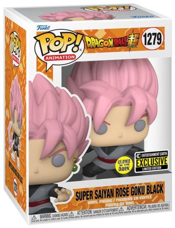 Figurine Funko Pop Dragon Ball Super #1279 Super Saiyan Rosé Black Goku - Glow in the Dark