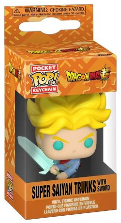 Figurine Funko Pop Dragon Ball Super Super Saiyan Trunks avec l'épée de l'espoir - Porte-clés