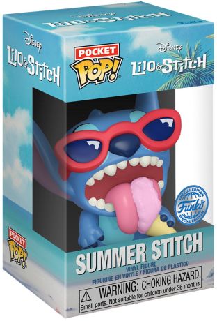 Figurine Funko Pop Lilo et Stitch [Disney] Stitch en Été (Pocket) - T-Shirt