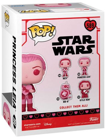Figurine Funko Pop Star Wars : Saint-Valentin #589 Princesse Leia
