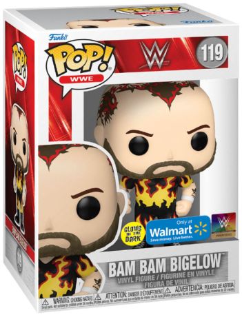 Figurine Funko Pop WWE #119 Bam Bam Bigelow - Glow in the Dark