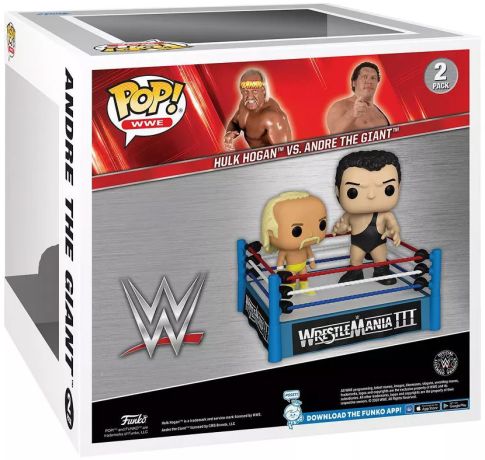 Figurine Funko Pop WWE Hulk Hogan et André le Géant - Pack