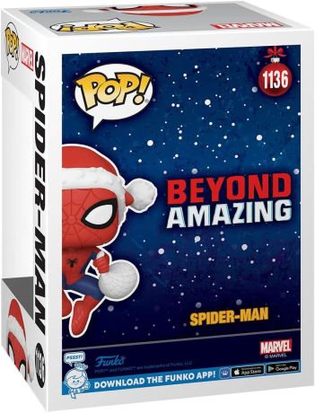 Figurine Funko Pop Marvel Comics #1136 Spider-Man avec le Bonnet du Père Noël 