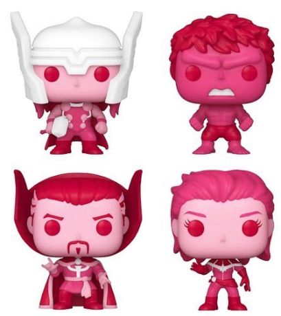 Figurine Funko Pop Marvel Comics Saint Valentin Marvel Pack - Pocket