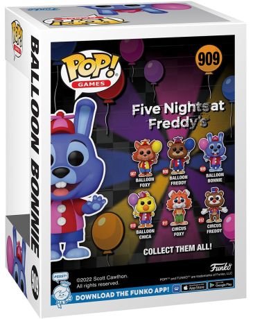 Figurine Funko Pop Five Nights at Freddy's #909 Bonnie Ballon