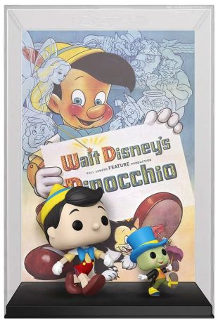 Figurine Funko Pop 100 ans de Disney #08 Pinocchio & Jiminy Cricket - Movie Poster