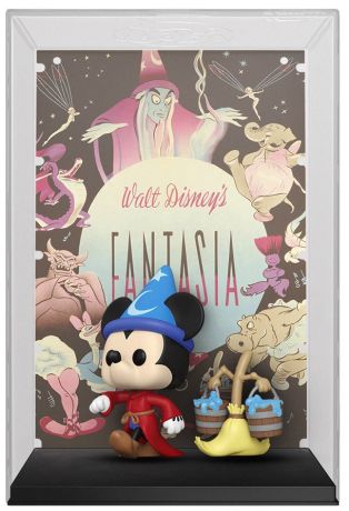 Figurine Funko Pop 100 ans de Disney #07 L'Apprenti Sorcier Mickey avec balai - Movie Poster