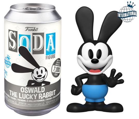 Figurine Funko Soda Disney Oswald le lapin chanceux (Canette Grise)