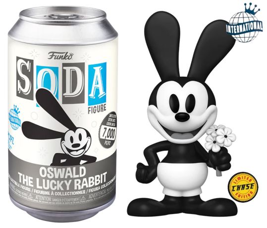 Figurine Funko Soda Disney Oswald le lapin chanceux (Canette Grise) [Chase]