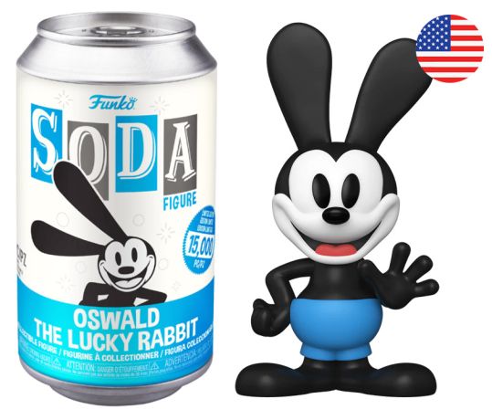 Figurine Funko Soda Disney Oswald le lapin chanceux (Canette Bleue)