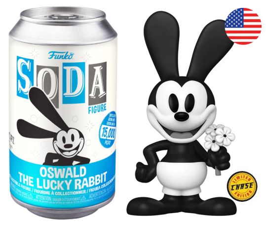 Figurine Funko Soda Disney Oswald le lapin chanceux (Canette Bleue) [Chase]