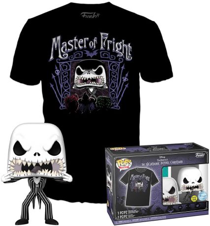 Figurine Funko Pop L'étrange Noël de M. Jack [Disney] #808 Jack Skellington (Glow in the Dark) - T-Shirt