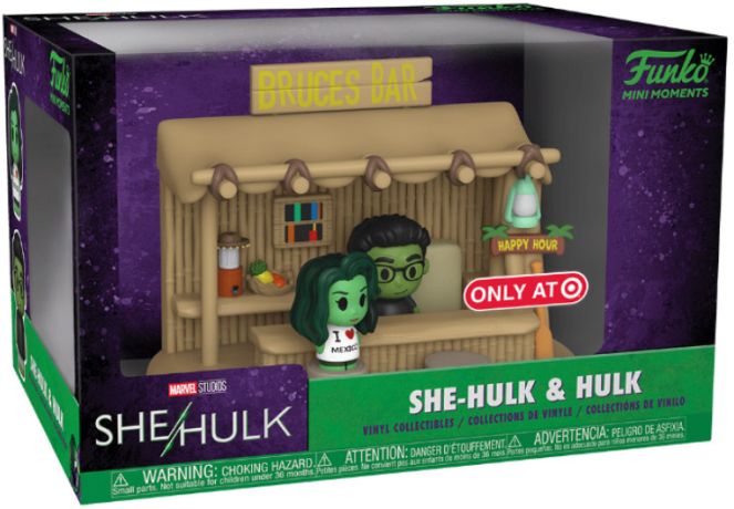 Figurine Funko Mini Moments She-Hulk : Avocate [Marvel] She-Hulk & Hulk - Bruce's Bar