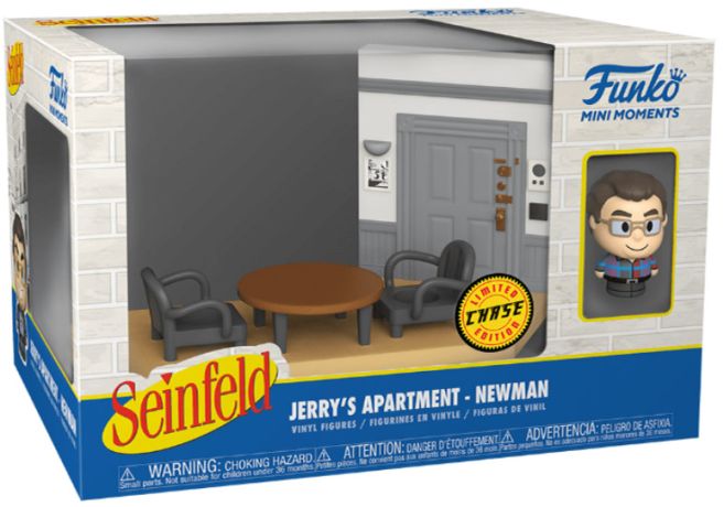 Figurine Funko Mini Moments Seinfeld Appartement de Jerry - Newman [Chase]