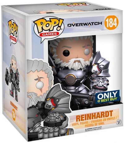 Figurine Funko Pop Overwatch #184 Reinhardt Sans casque - 15 cm