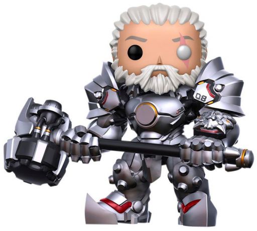 Figurine Funko Pop Overwatch #184 Reinhardt Sans casque - 15 cm