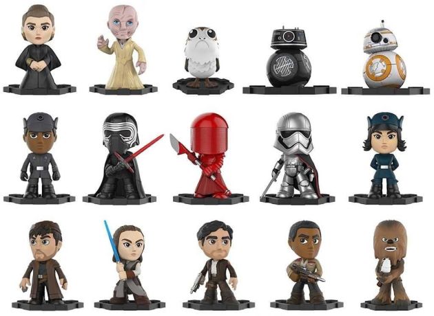 Figurine Funko Mystery Minis Star Wars 8 : Les Derniers Jedi Les Derniers Jedi - 15 Figurines