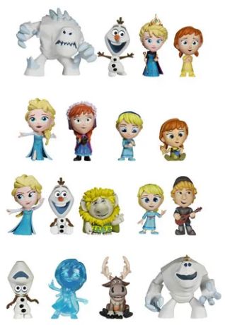 Figurine Funko Mystery Minis La Reine des Neiges [Disney] La Reine des Neiges - 17 Figurines