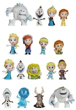 Figurine Funko Mystery Minis La Reine des Neiges [Disney] La Reine des Neiges - 17 Figurines