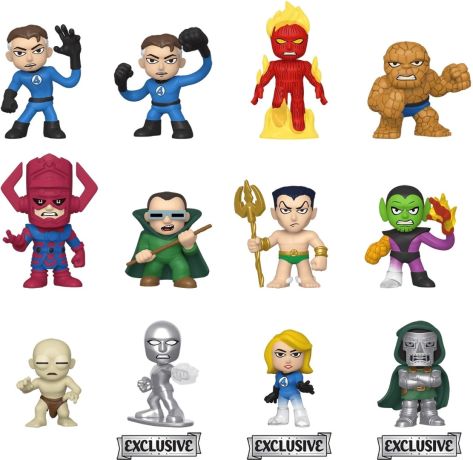 Figurine Funko Mystery Minis Les 4 Fantastiques [Marvel] Les 4 Fantastiques - 9 Figurines