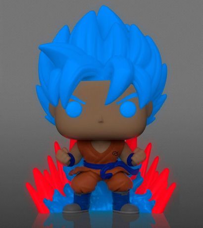 Figurine Funko Pop Dragon Ball Super #1256 Son Goku Super Saiyan Blue Kaiôken x20 - Glow in the Dark