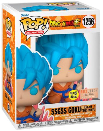 Figurine Pop Dragon Ball #1256 pas cher : Son Goku Super Saiyan Blue  Kaiôken x20 - Glow in the Dark