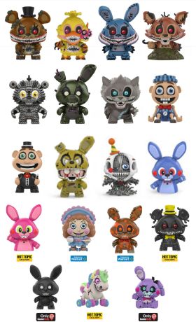 Figurine Funko Mystery Minis Five Nights at Freddy's FNAF Série 3 (The Twisted Ones) - 12 Figurines