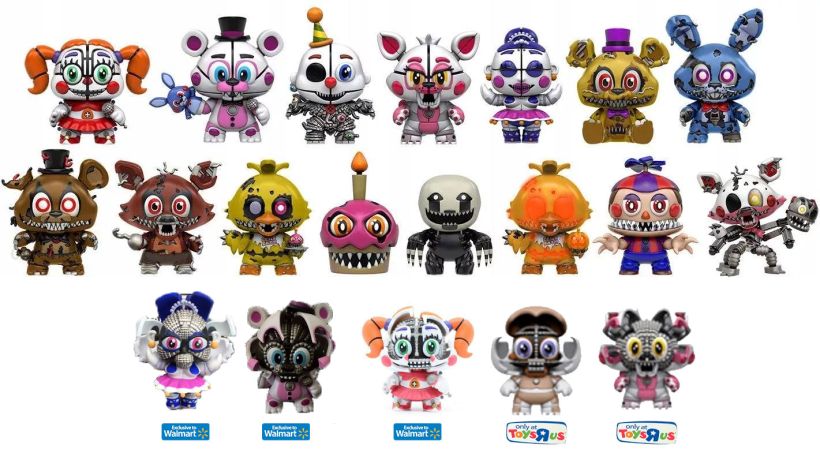 Figurine Funko Mystery Minis Five Nights at Freddy's FNAF Série 2 (Sister Location) - 15 Figurines