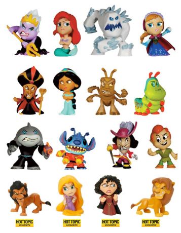 Figurine Funko Mystery Minis Disney Héros vs méchants - 12 Figurines
