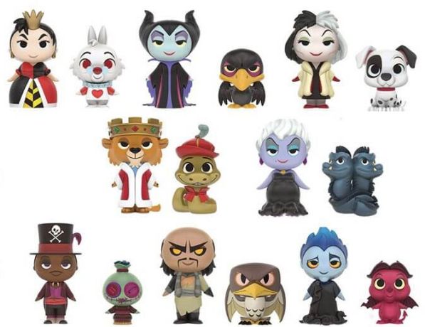 Figurine Funko Mystery Minis Disney Villains Villains & Compagnons - 16 Figurines